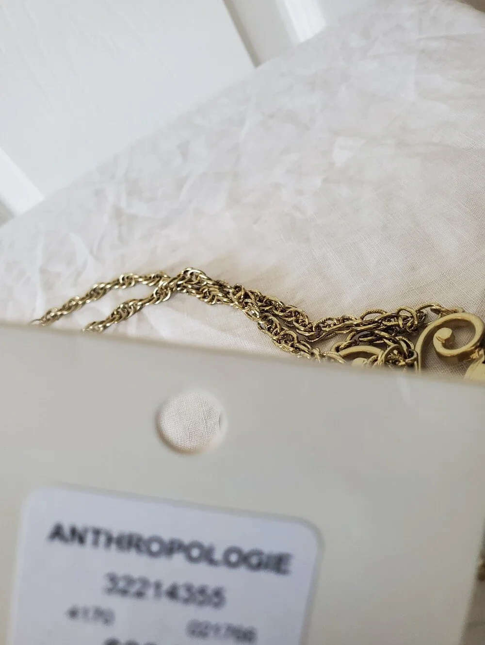 Anthropologie Butterfly Necklace
